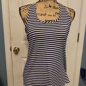 Blue and white strips shirt